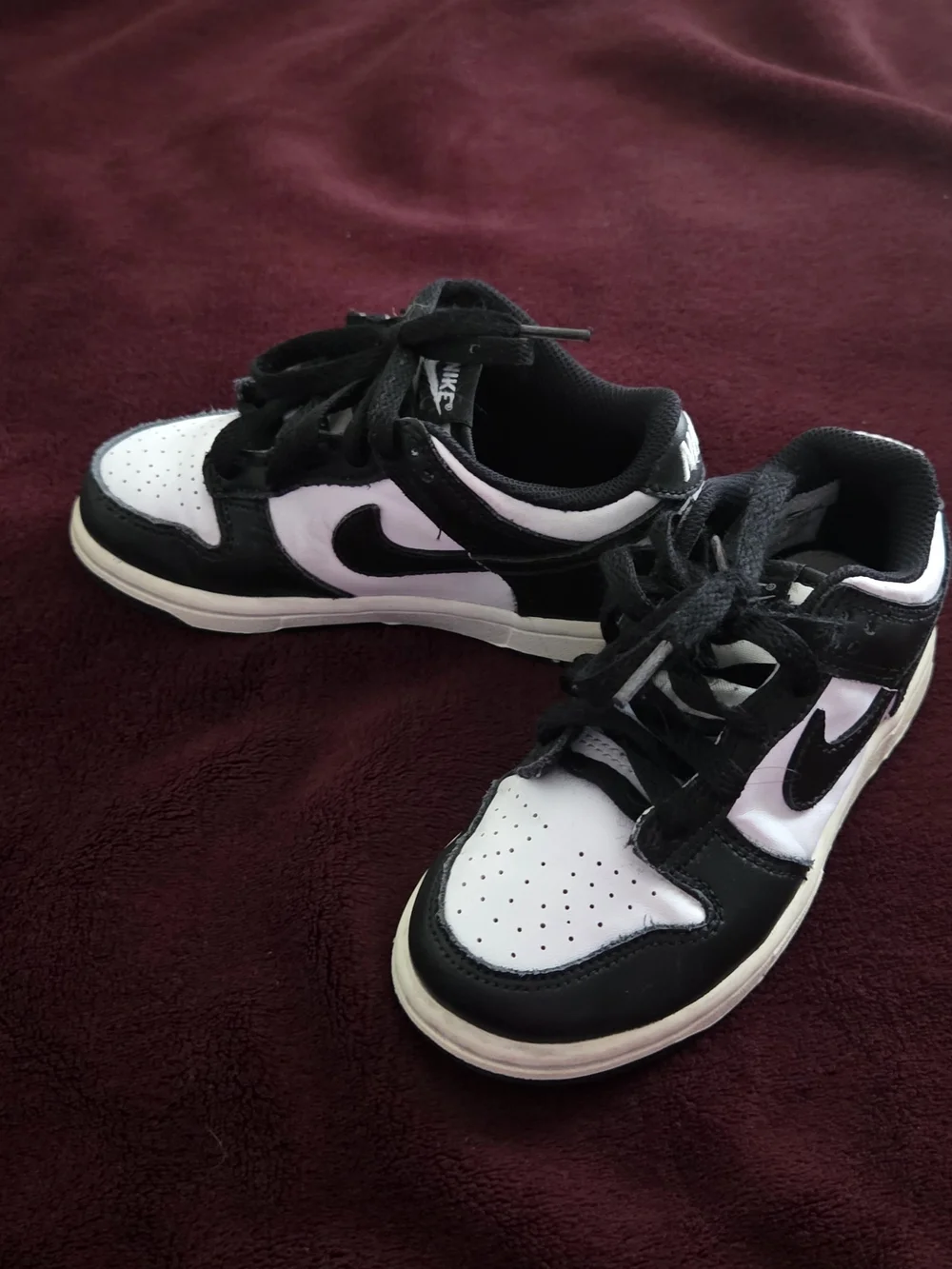 Nike Kids High-Top Sneakers in Red, White & Black